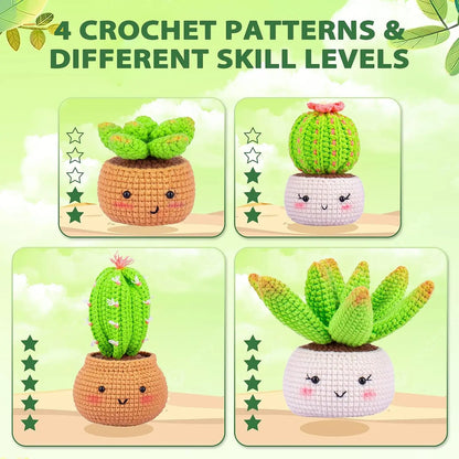 Happy Cactus Bundle Crochet kit