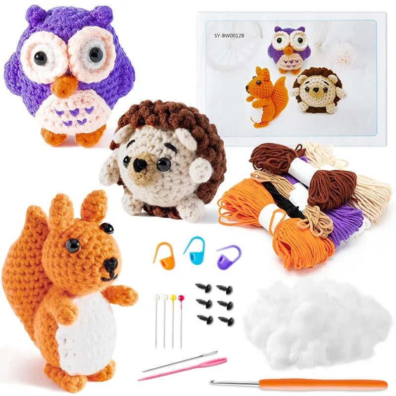 Happy Forest Animals Bundle Crochet Kit