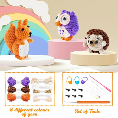 Happy Forest Animals Bundle Crochet Kit