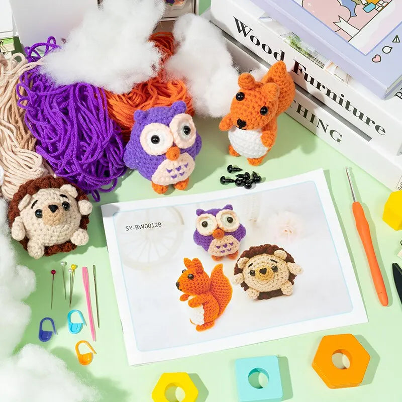 Happy Forest Animals Bundle Crochet Kit