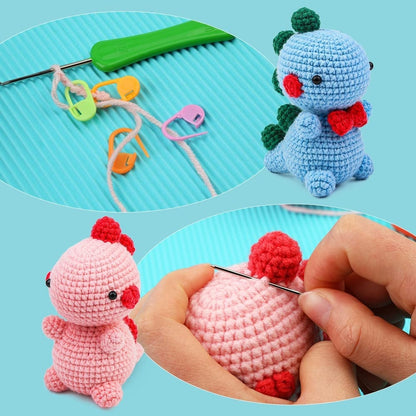 Dinosaurs in Love Bundle Crochet Kit