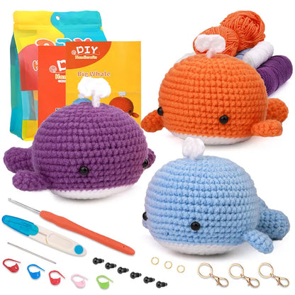 Chonky Whale Crochet Kits